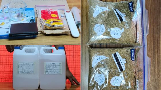 À La-Tour Kœnig - un laboratoire clandestin de drogue synthétique démantelé : un photographe de 25 ans arrêté après une saisie évaluée à Rs 2,5 millions 