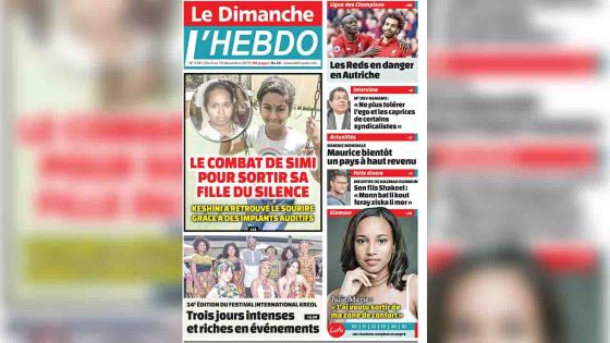 Voici la Une de Le Dimanche / L'Hebdo