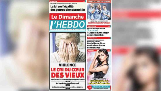 Voici la Une de Le Dimanche / L'Hebdo