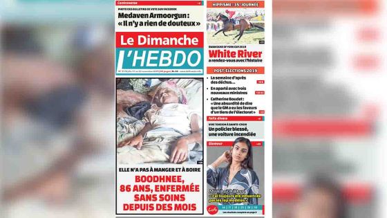 Voici la Une de Le Dimanche / L'Hebdo