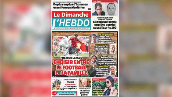 Voici la Une de Le Dimanche / L'Hebdo