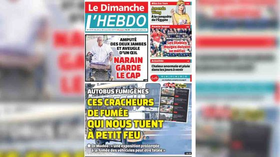 Voici la Une de Le Dimanche / L'Hebdo