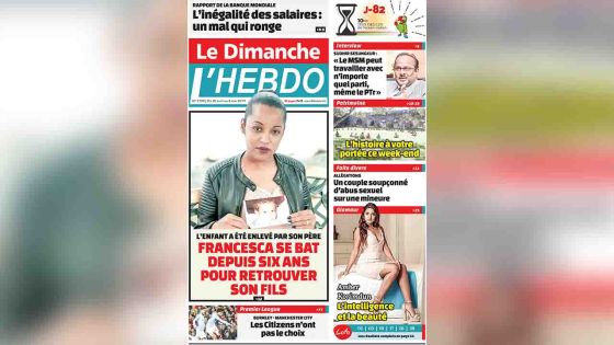 Voici la Une de Le Dimanche / L'Hebdo