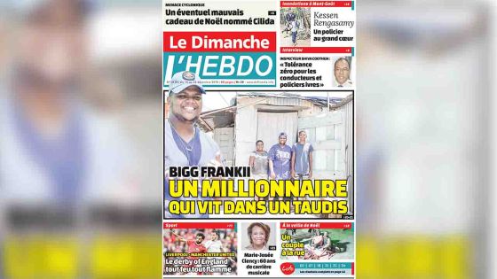 Voici la Une de Le Dimanche / L'Hebdo