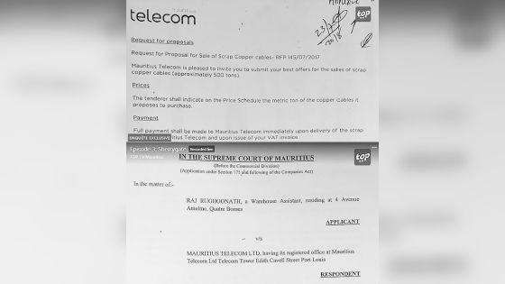 Mauritius Telecom - Vente des câbles en cuivre : de nouvelles révélations attendues