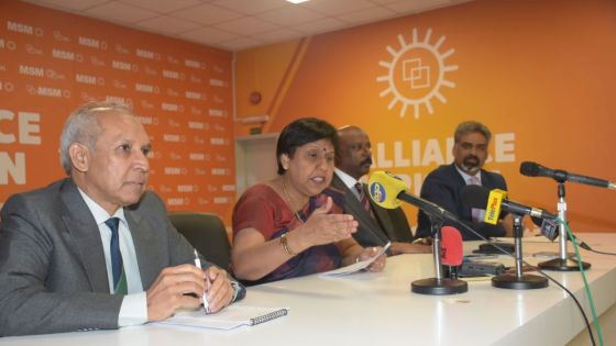 Leela Devi Dookhun-Luchoomun : «Ena plizir angazman ki noune pran avan eleksyon lor ki noune deza koumans travay»