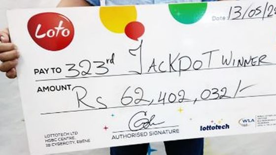 Le gagnant des Rs 62 M : «Mo espere ki enn dimoun dan lebezwin gagn prosenn jakpot loto»