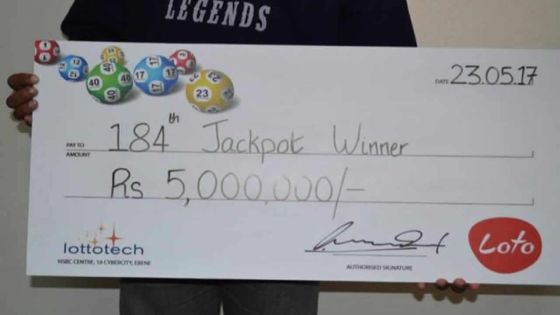 Loto : un employé d’hôtel remporte Rs 5 millions