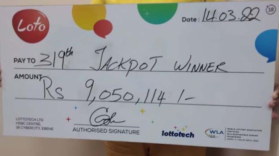 Loto : un Port-Louisien empoche Rs 9 millions