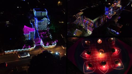 Que la lumière soit : découvrez les maisons ornées pour divali 