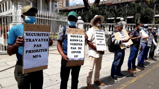 Manif des membres du syndicat du port : le départ de la direction de la MPA réclamée