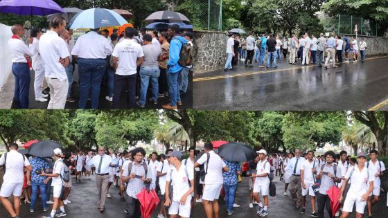 [En images] Transfert de Lindsay Thomas: «protestation pacifique» des membres du Collège du St Esprit  Old Boys Association