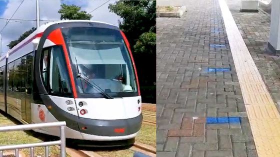 Metro Express : marquages au sol pour le respect de la distanciation sociale