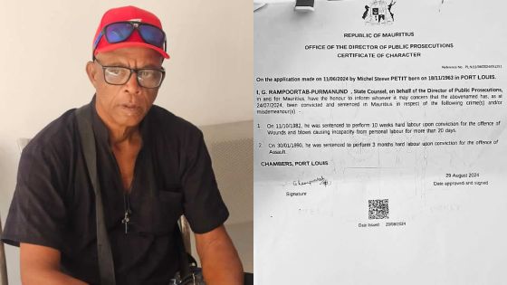 Privé de son gagne-pain pour deux erreurs de jeunesse : Michel Steeve Petit, 61 ans, attend toujours le pardon de la République