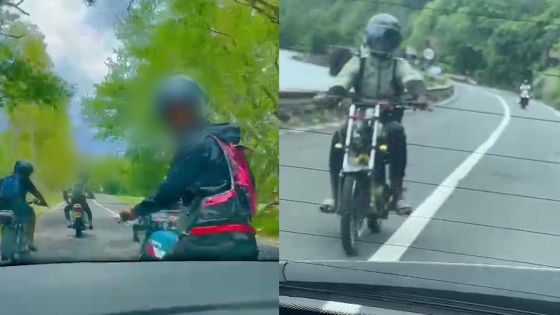 Le Morne : un couple et un enfant poursuivis par une bande à motos