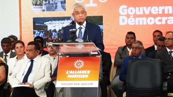 Suivez en live la présentation du manifeste électoral de l’Alliance Morisien