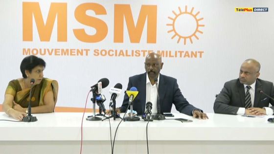 Suivez la conférence de presse du MSM