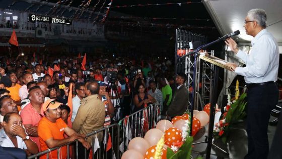 Flacq : suivez en direct le meeting de l'Alliance Morisien