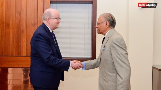 Ramgoolam reçoit le nouveau haut-commissaire britannique : l’accord sur les Chagos salué