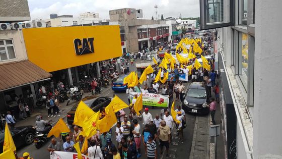 Manifestation pacifique : quatre plate-formes syndicales dans les rues de Rose-Hill