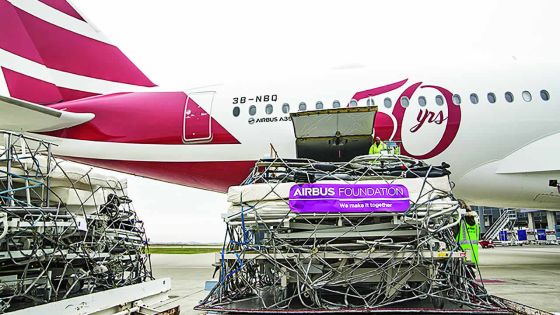 Airbus Foundation and Air Mauritius team up for goodwill flight