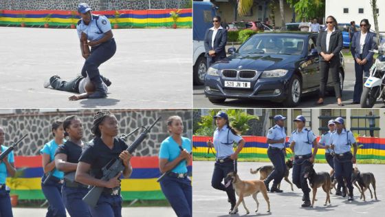 Journée internationale de la femme : démonstration des policières aux Casernes centrales