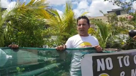 Aret Kokin Nu Laplaz : Manifestation pacifique devant le ministère des Terres et du Logement