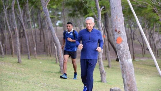 Visite à Rodrigues : Pravind Jugnauth en mode sport