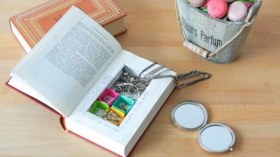 Fabriquez une boîte à bijoux avec un vieux livre