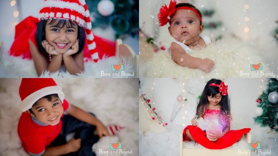 Quand les petits posent pour Noël...