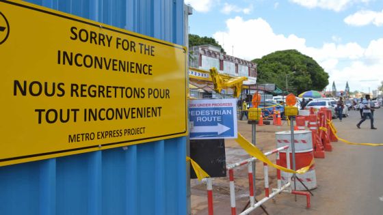 Travaux du Metro Express à Curepipe : des routes fermées à la circulation 