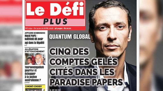 Voici la Une du Défi Plus de ce samedi 14 avril.