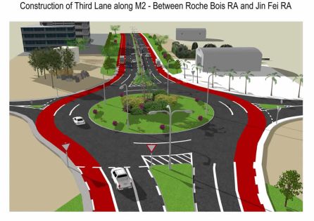Troisième voie entre Roche-Bois et Jin Fei : «l'asphalte rouge» fait son apparition  