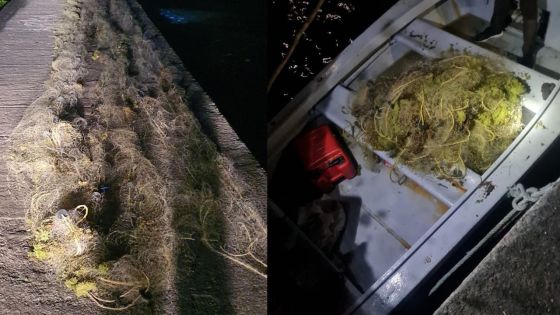 Pêche illégale : 90 mètres de filets de pêche saisis 