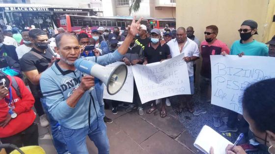 Port-Louis : manif des pêcheurs 