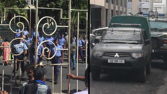 Commission d’enquête sur la drogue : importante mobilisation policière pour l’audition de Peroomal Veeren