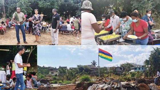 Squatters de Pointe-aux-Sables : prière et partage pour oublier la réalité un instant 