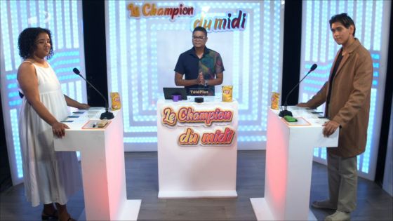 Ruddy Bhujun : premier finaliste du jeu télévisé Le champion du midi spécial étudiants