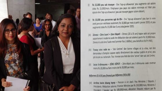 Législatives 2019 : voici les «15 mesures phares» de Roshi Bhadain