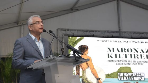 Musée intercontinental de l’esclavage : «Nou pa pe touss okenn striktir existante a kote Aapravasi Ghat», assure le PM