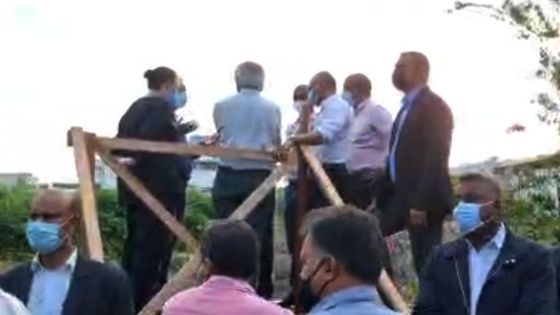 Intempéries : Pravind Jugnauth à Canal Dayot