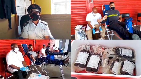 Don de sang à la caserne des pompiers de Forest-Side 