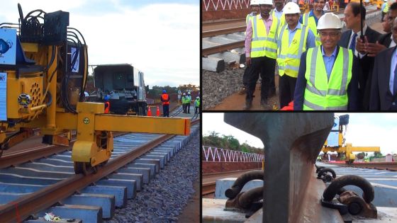 Metro Express : Voici la pose du premier rail 