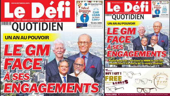 Voici la une du Défi Quotidien de ce Mardi 11 Novembre 2025