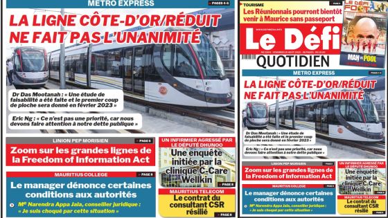 Voici la une du Défi Quotidien de ce vendredi 19 Août 2022