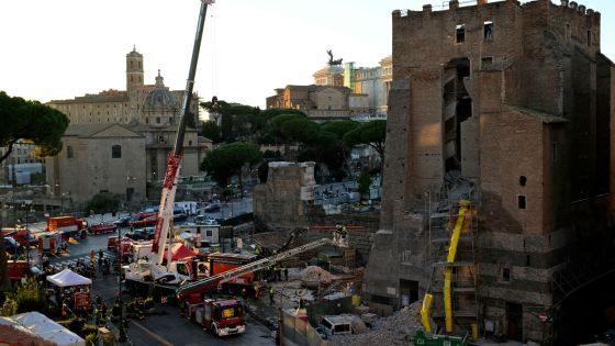 Un ouvrier décède après l'effondrement d'une tour médiévale à Rome