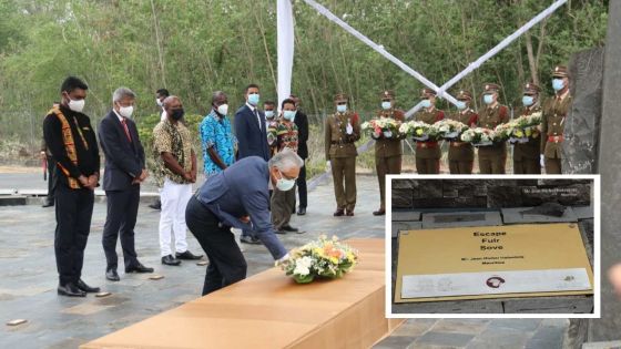 [En images] 187e anniversaire de l’abolition de l’esclavage : dépôt de gerbes au Morne