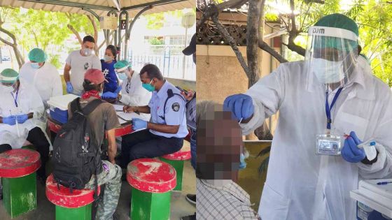 Des tests au Covid-19 effectués sur une quarantaine de sans-abris de la région de Port-Louis, ce dimanche