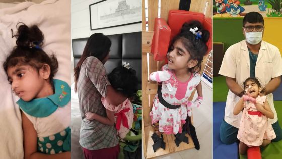 De retour à Maurice : Shanvi (4 ans), opérée à Chennai, a besoin d’une assistance médicale lors de sa quarantaine