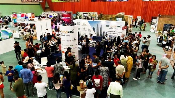 Salon du Prêt-à-Partir : Vue aérienne par drone, ce dimanche après-midi